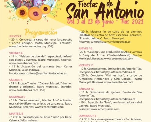 3 junio Fiestas de San Antonio 2021